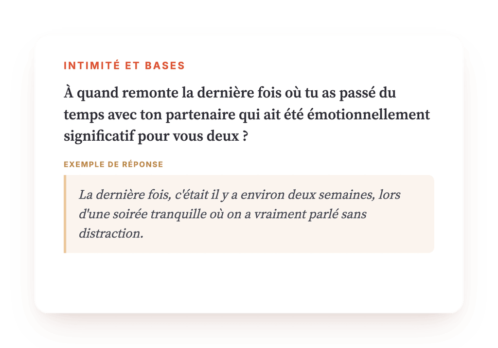 Aperçu, un extrait d'une étape du programme