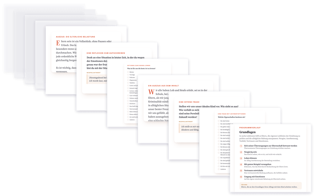 Elterliche Grundüberzeugungen: psychoedukatives Programm