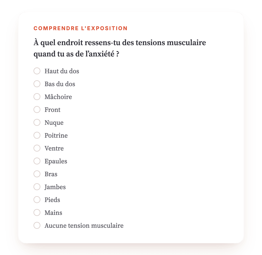 Aperçu, un extrait d'une étape du programme
