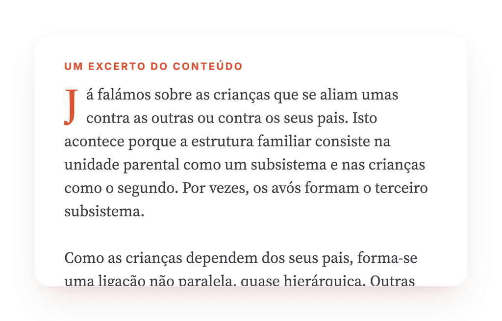 Prévia, um trecho de uma etapa do programa