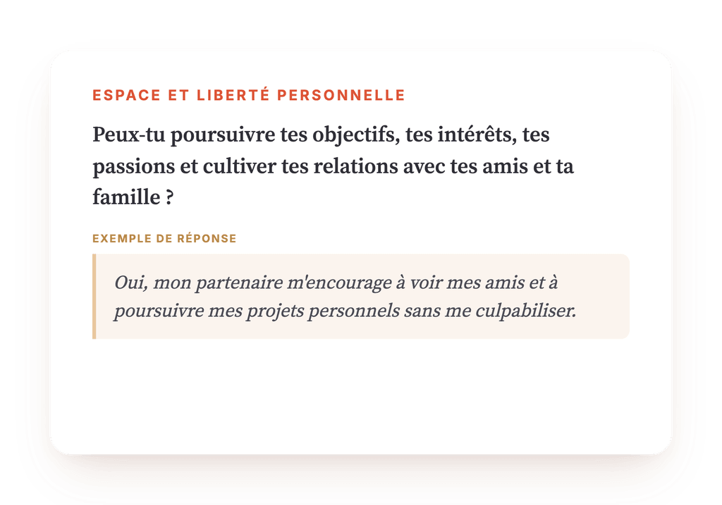 Aperçu, un extrait d'une étape du programme