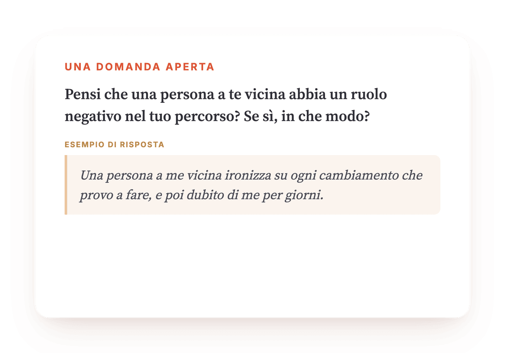 Anteprima, un estratto di una fase del programma