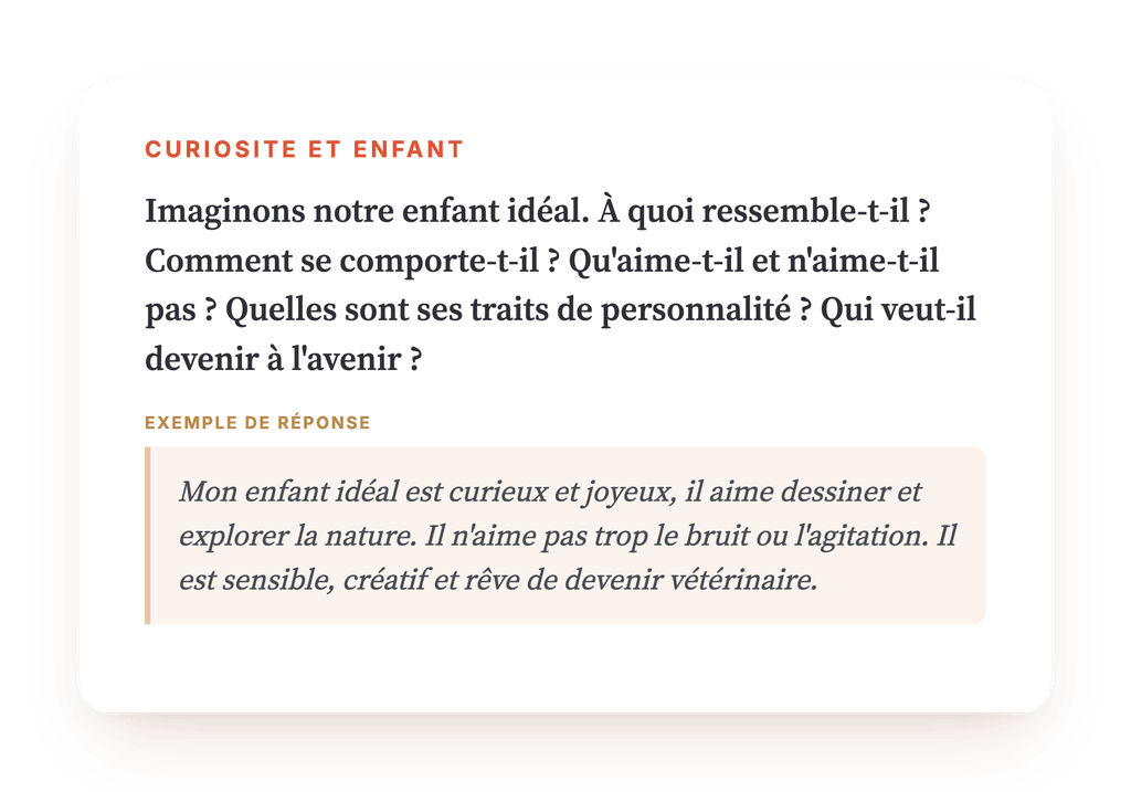 Aperçu, un extrait d'une étape du programme