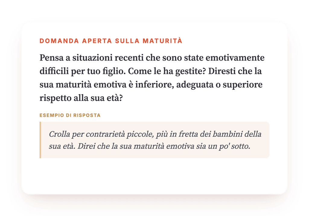 Anteprima, un estratto di una fase del programma