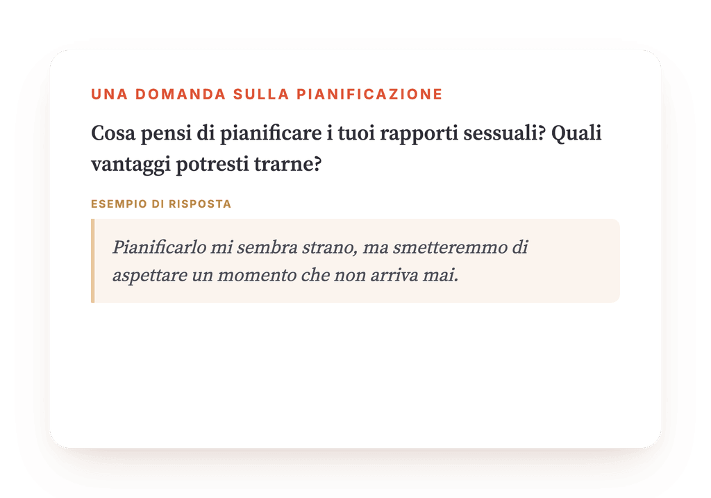 Anteprima, un estratto di una fase del programma