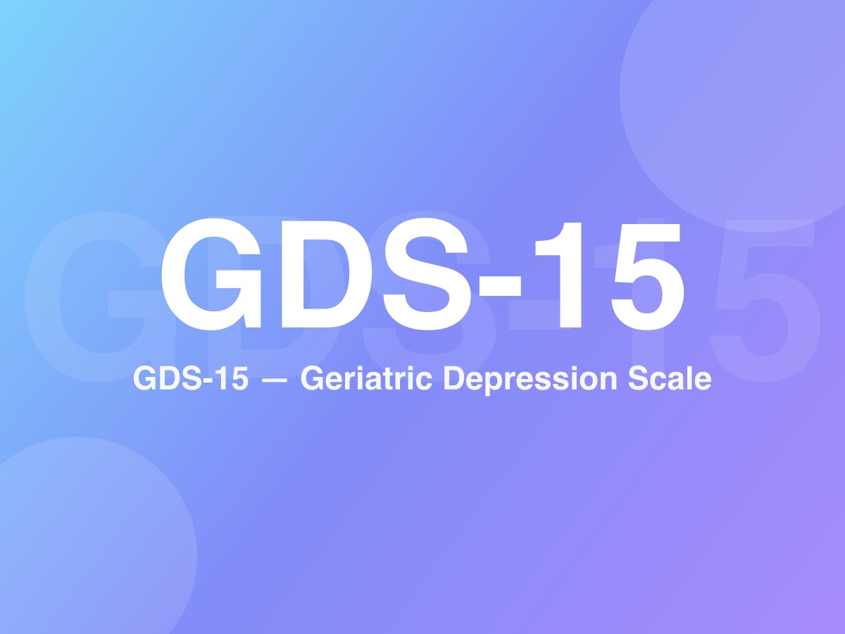 Geriatric Depression Scale – Short Form