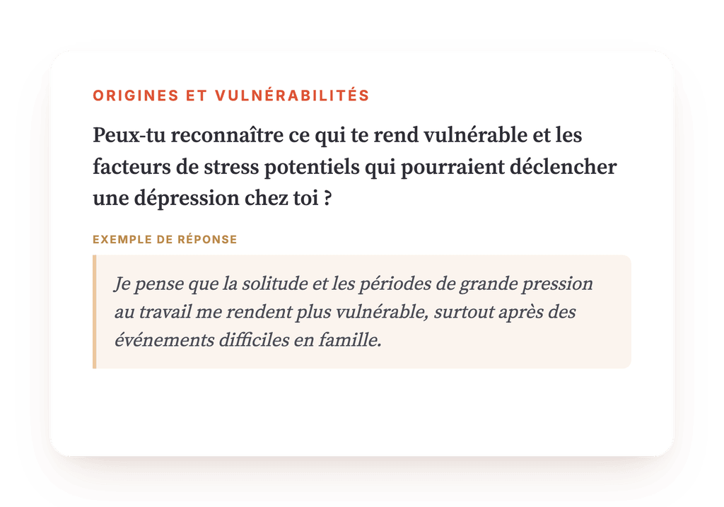 Aperçu, un extrait d'une étape du programme