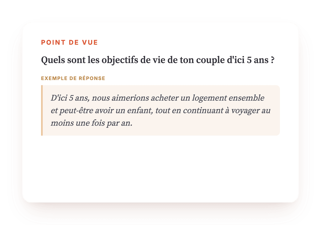 Aperçu, un extrait d'une étape du programme