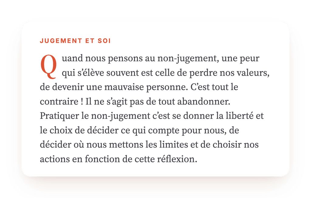 Aperçu, un extrait d'une étape du programme