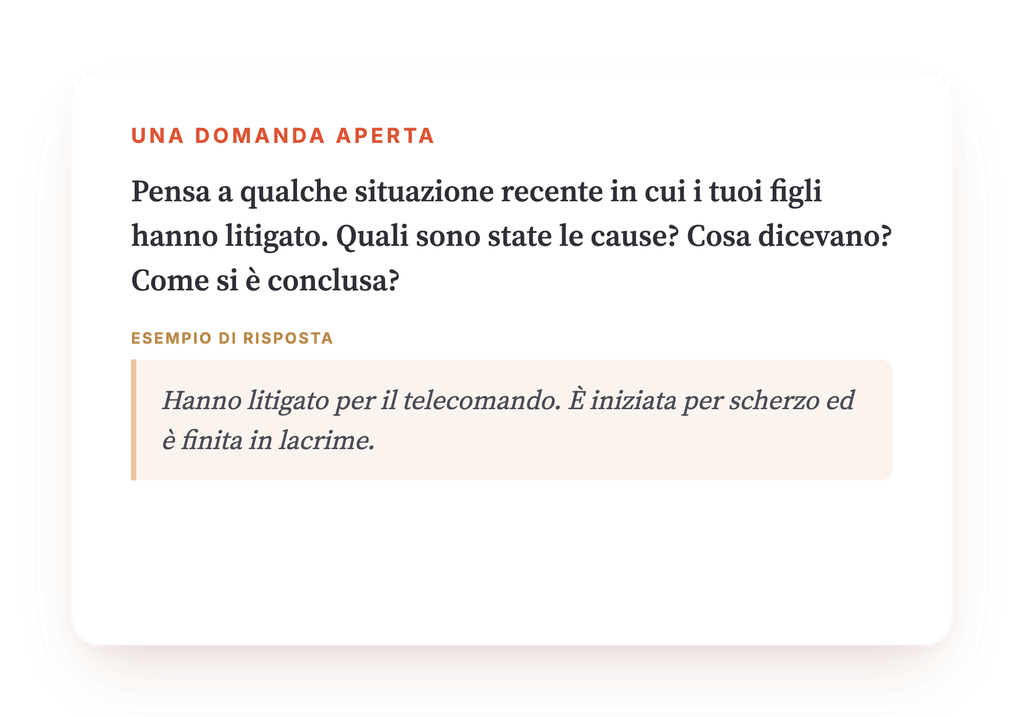 Anteprima, un estratto di una fase del programma