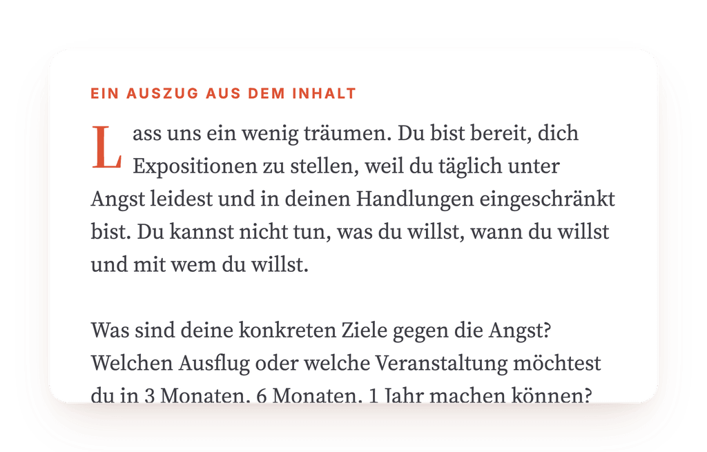 Vorschau, ein Auszug aus einem Schritt des Programms