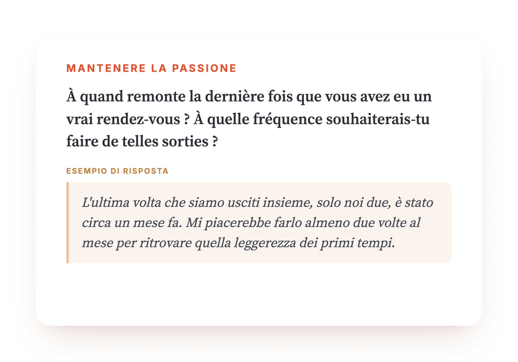 Anteprima, un estratto di una fase del programma