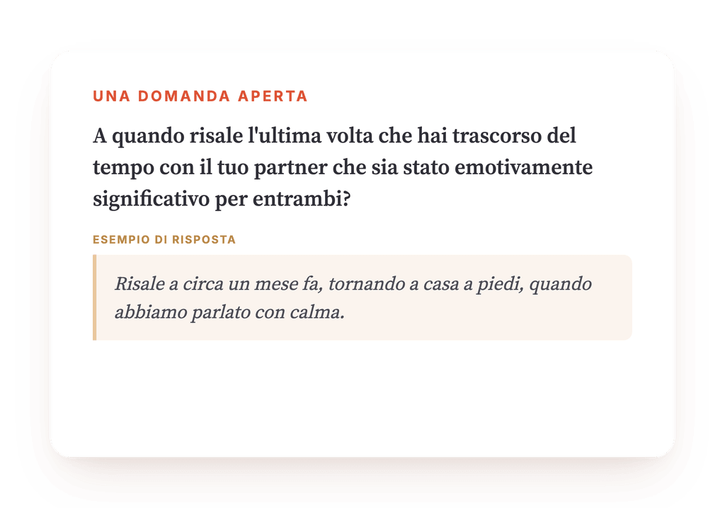 Anteprima, un estratto di una fase del programma