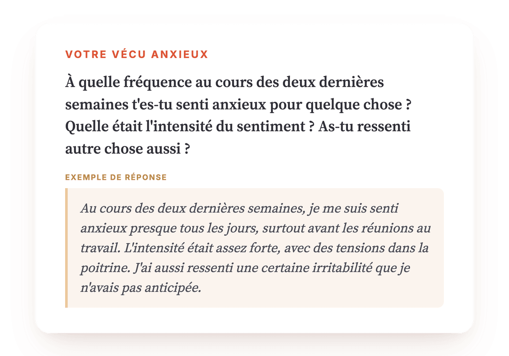 Aperçu, un extrait d'une étape du programme
