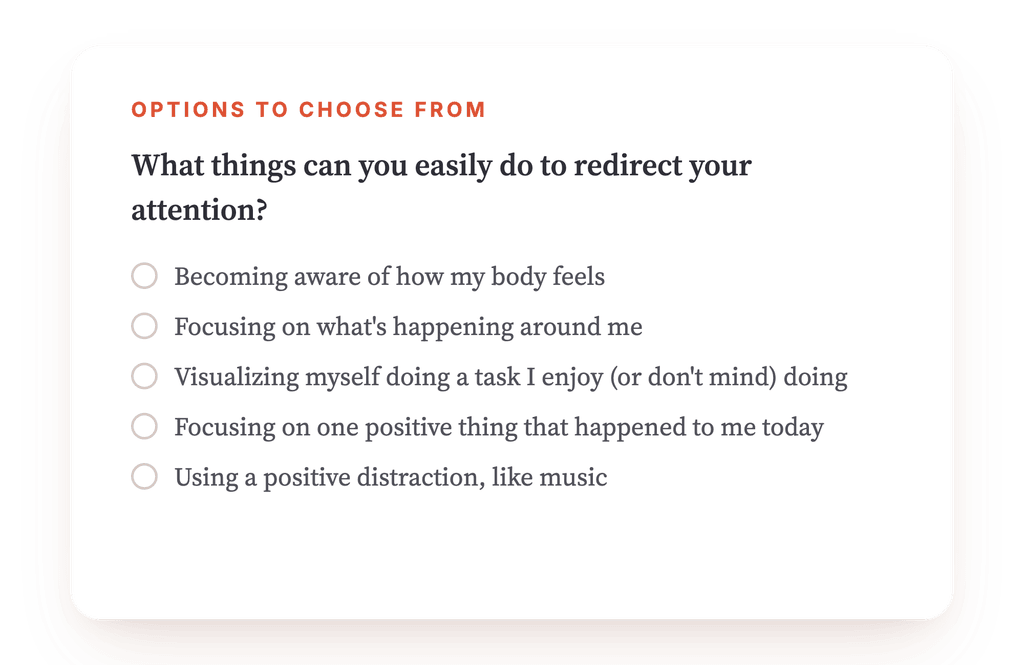 Preview, an excerpt from one step of the program