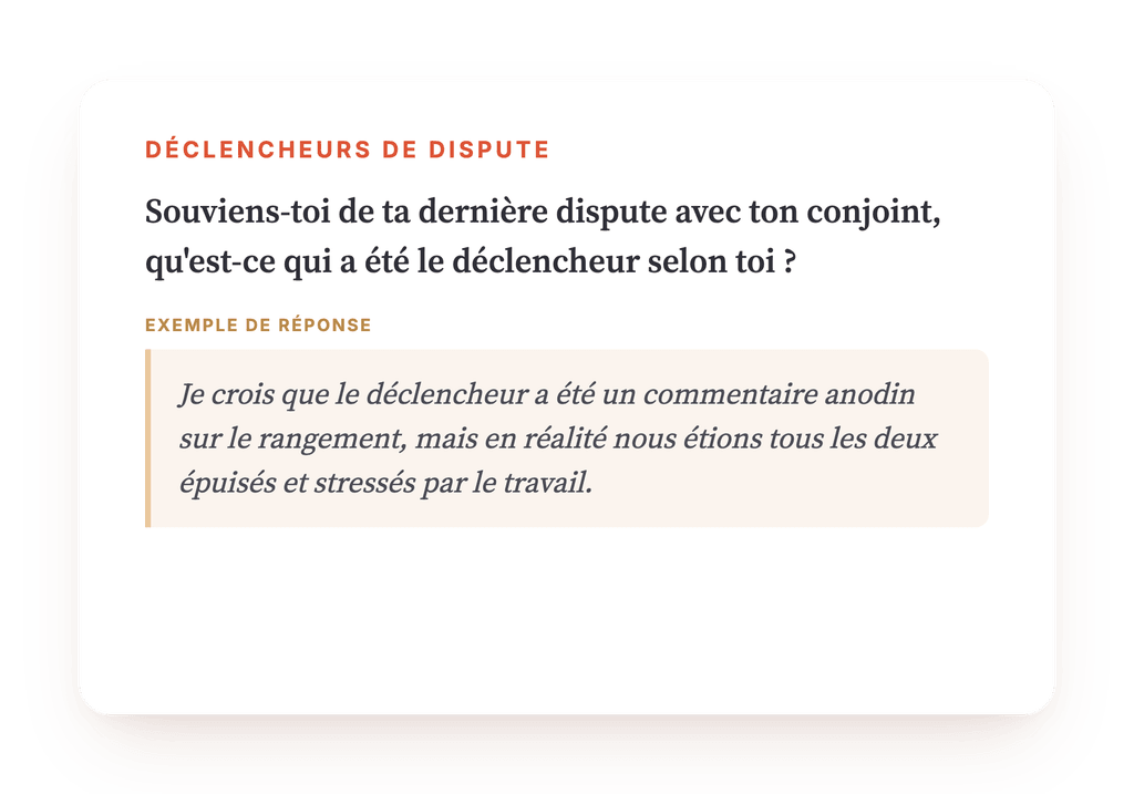 Aperçu, un extrait d'une étape du programme
