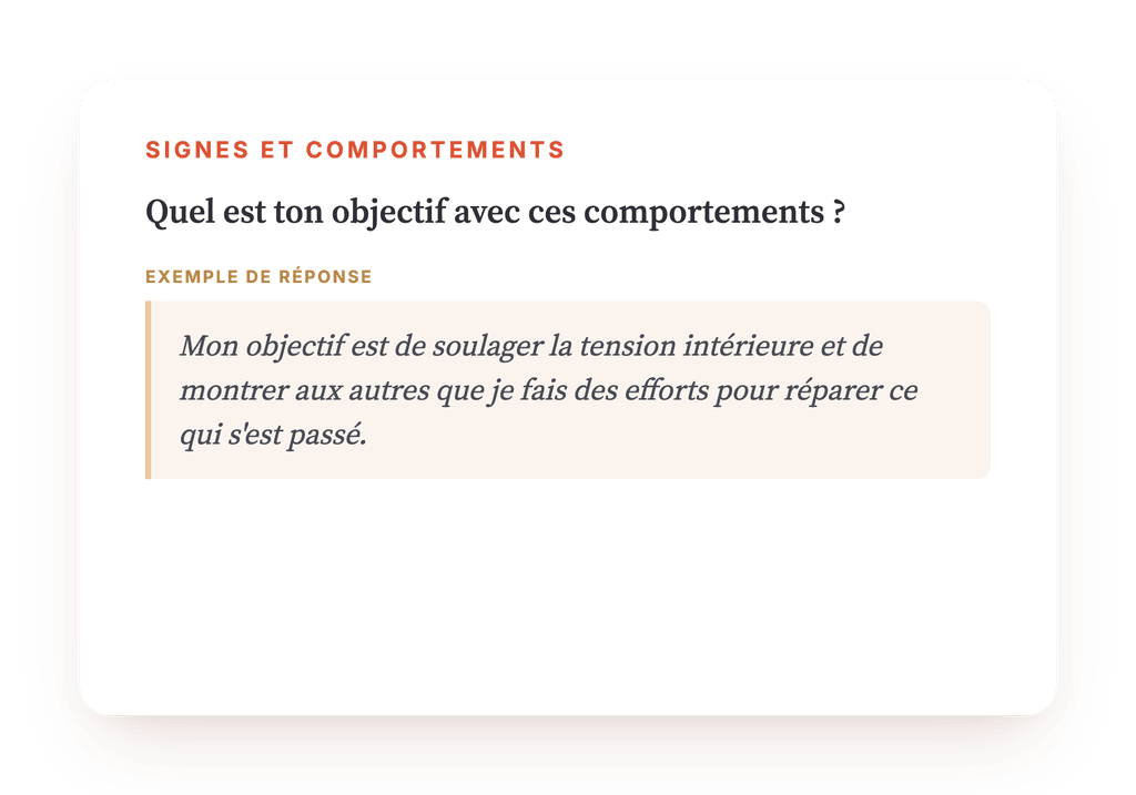 Aperçu, un extrait d'une étape du programme
