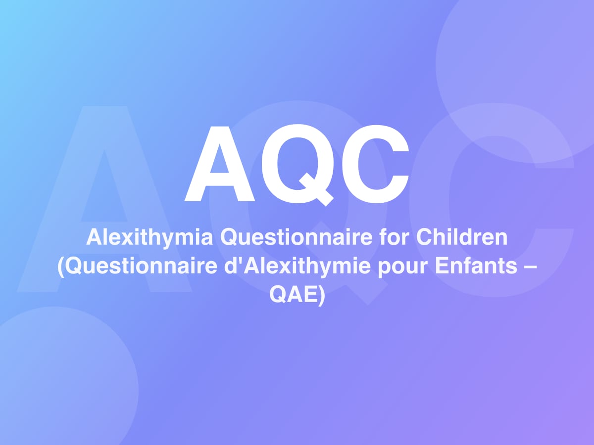 Cuestionario de Alexitimia para Niños