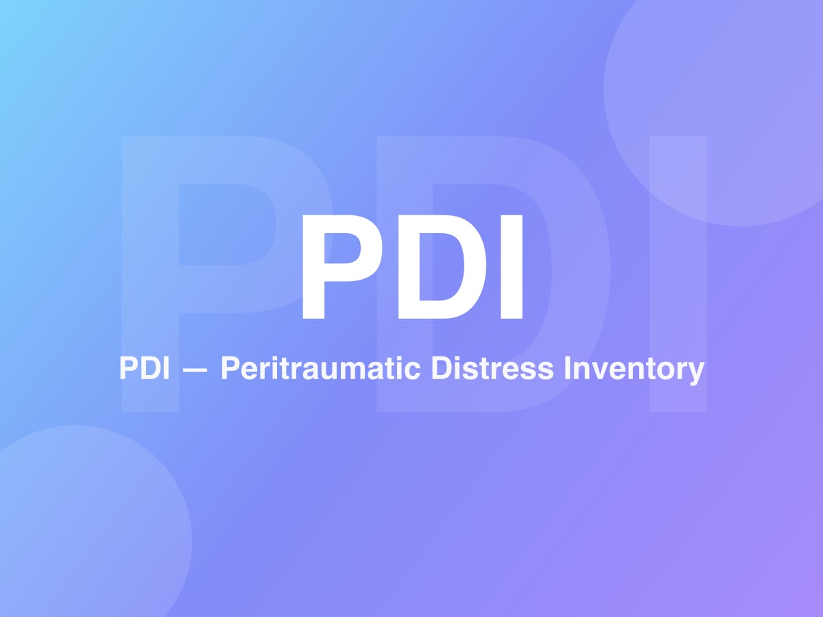 Peritraumatic Distress Inventory