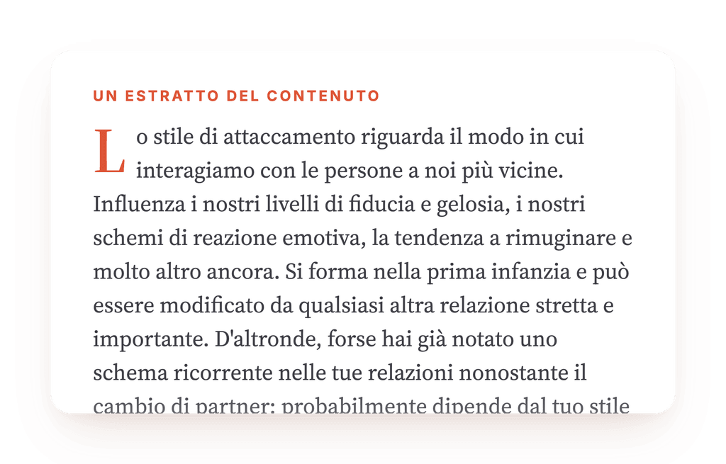 Anteprima, un estratto di una fase del programma