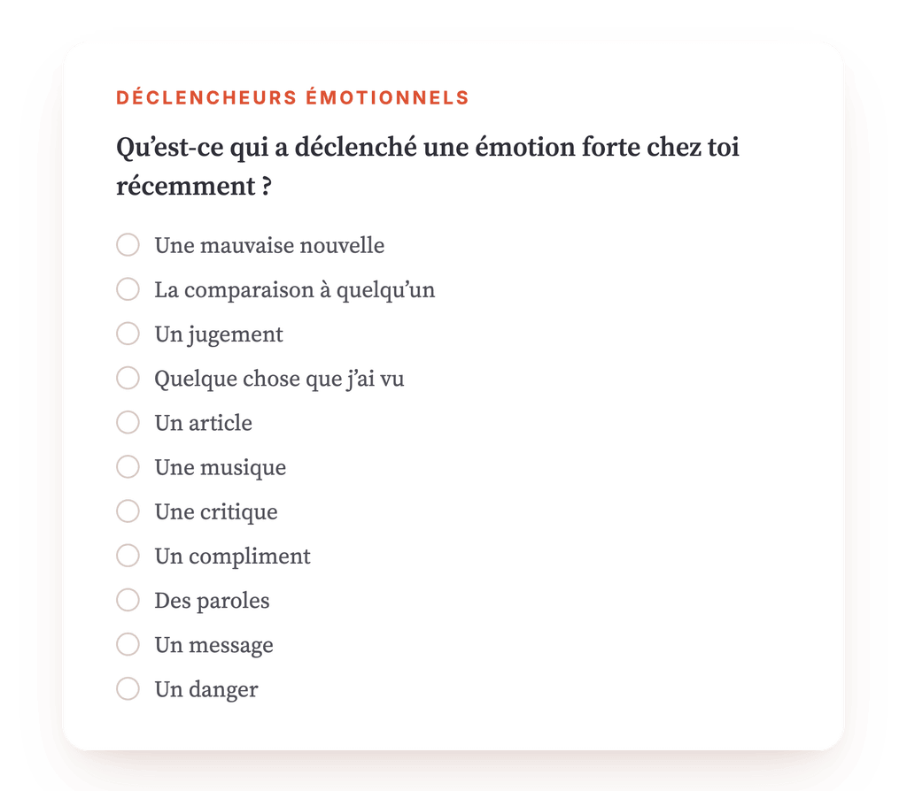 Aperçu, un extrait d'une étape du programme
