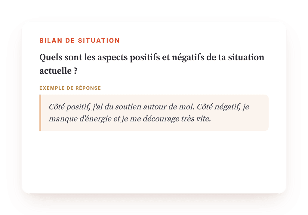 Aperçu, un extrait d'une étape du programme