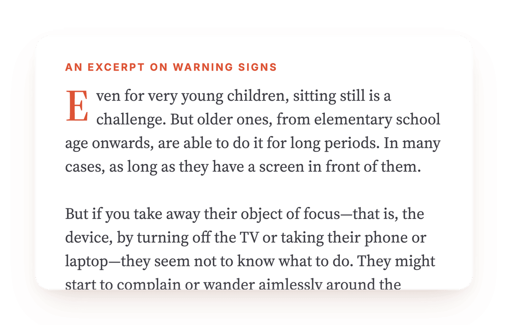 Preview, an excerpt from one step of the program