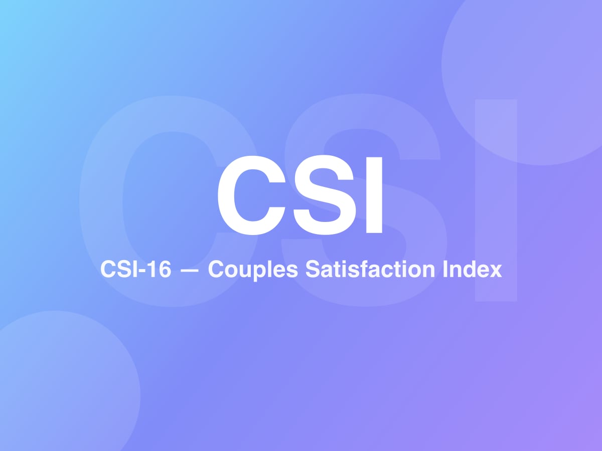 Índice de Satisfacción de Parejas (CSI-16)