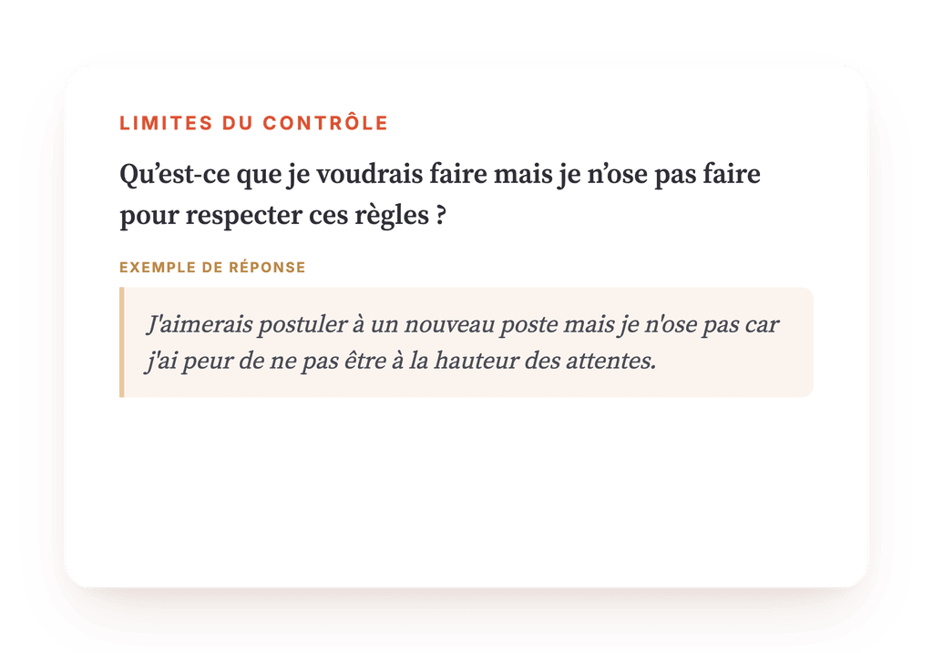 Aperçu, un extrait d'une étape du programme