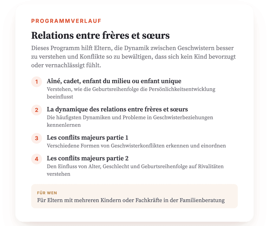 Programmübersicht · Programmübersicht und Kursstruktur