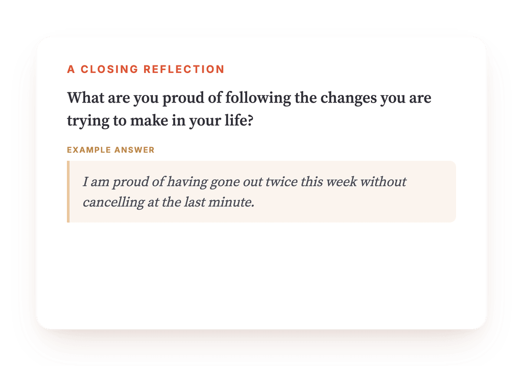Preview, an excerpt from one step of the program