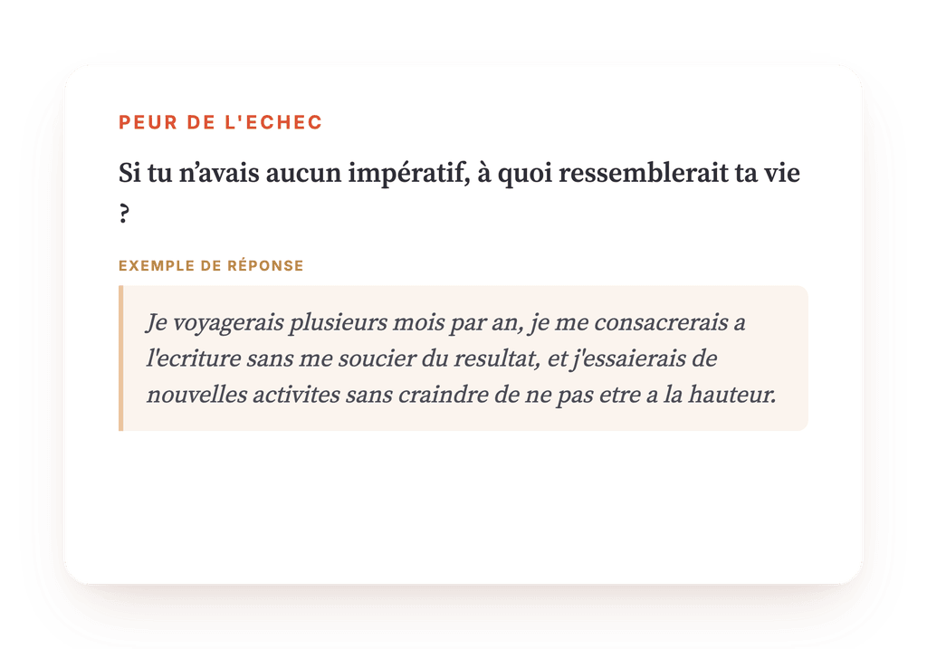 Aperçu, un extrait d'une étape du programme