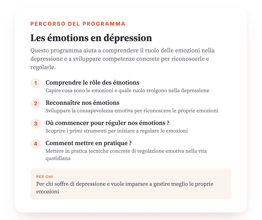 Panoramica del programma · Mappa del programma: panoramica generale