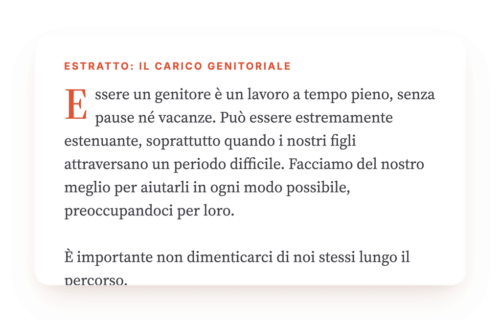 Anteprima, un estratto di una fase del programma