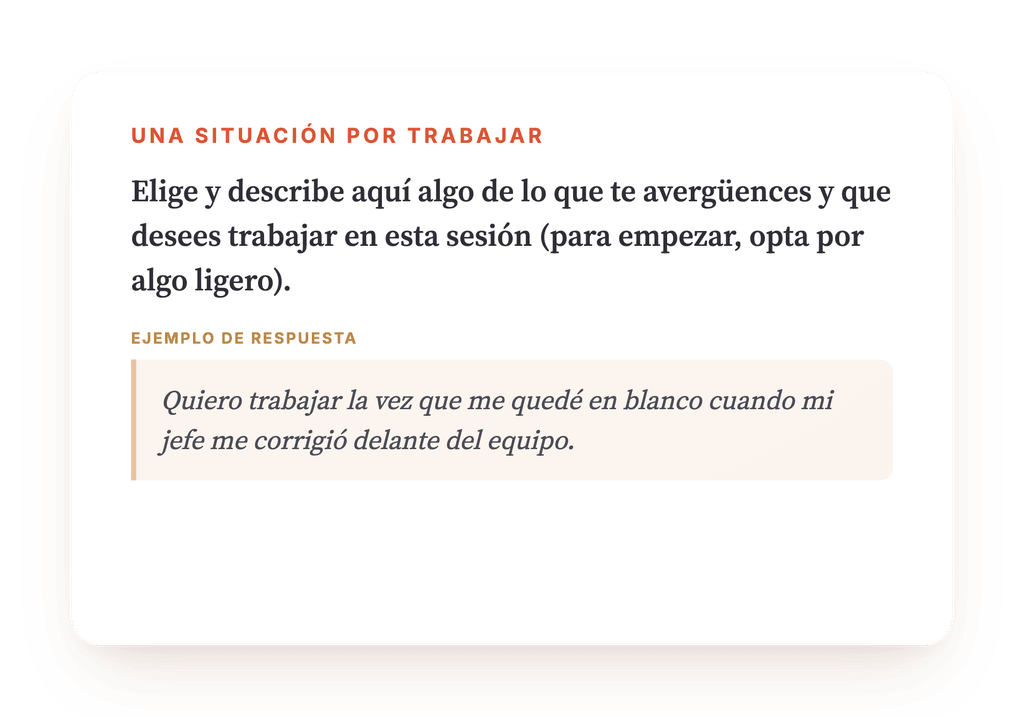 Vista previa, un extracto de una etapa del programa