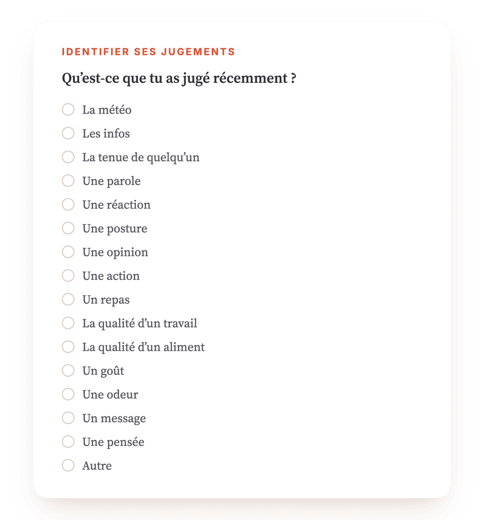 Aperçu, un extrait d'une étape du programme