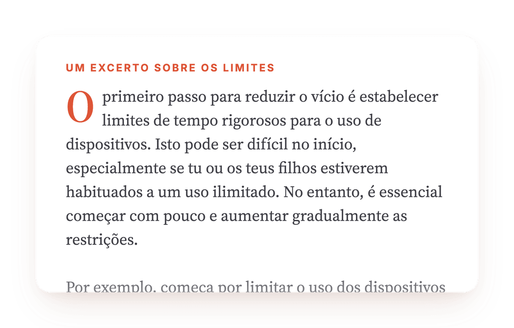 Prévia, um trecho de uma etapa do programa