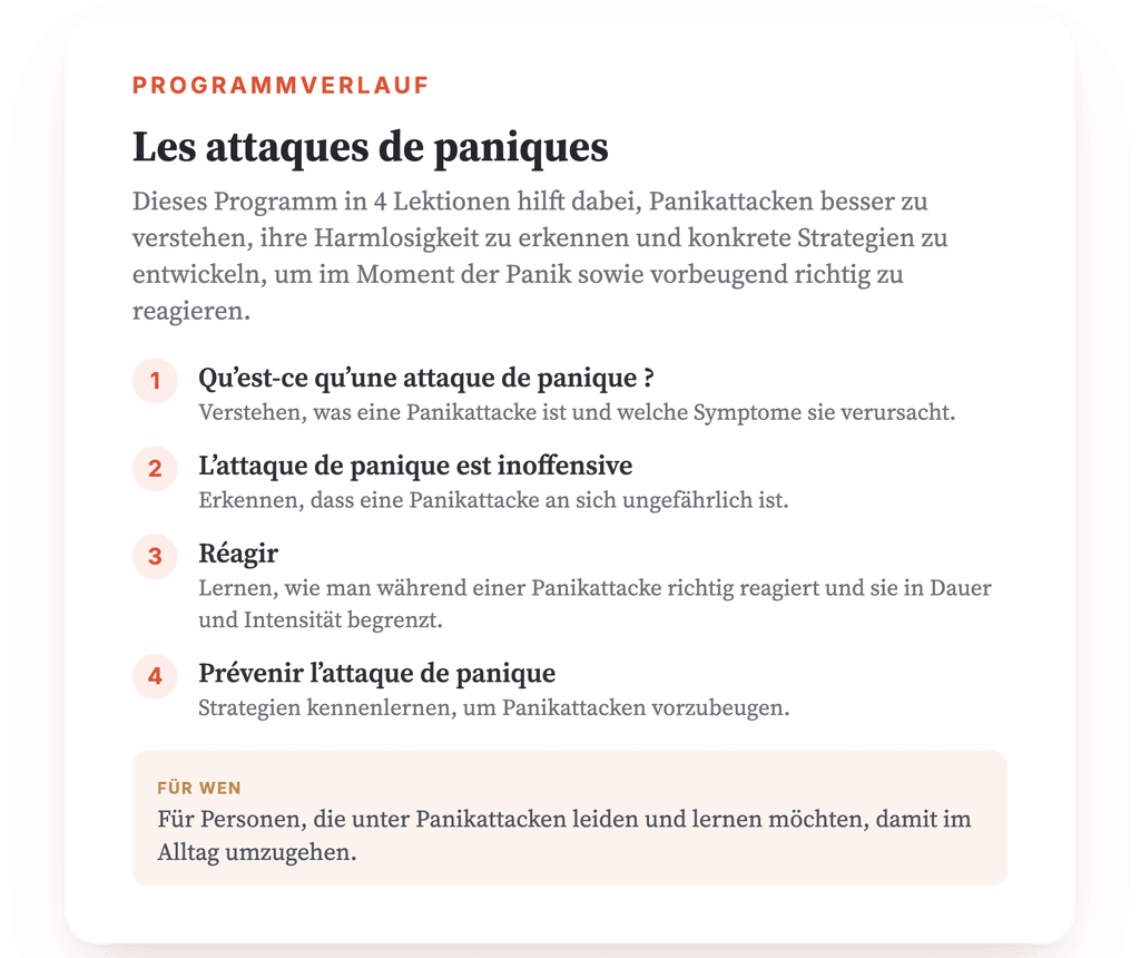 Programmübersicht · Programmübersicht