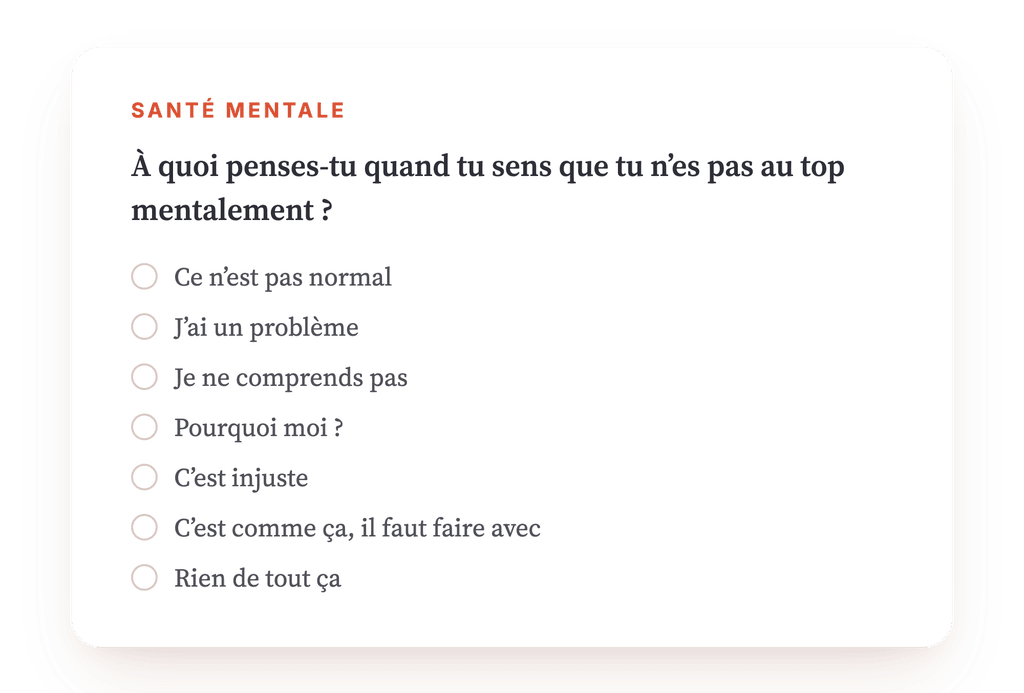 Aperçu, un extrait d'une étape du programme