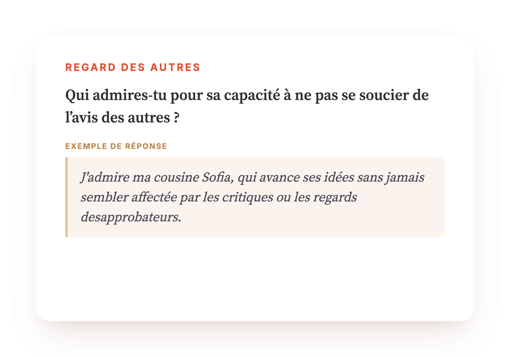 Aperçu, un extrait d'une étape du programme