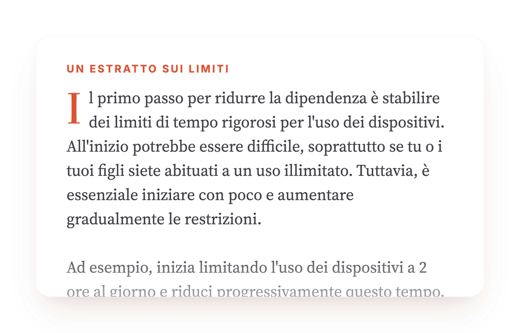 Anteprima, un estratto di una fase del programma