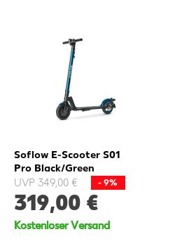 Soflow E-Scooter S01 Pro Black/Green