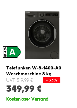 Telefunken W-8-1400-A0 Waschmaschine 8 kg