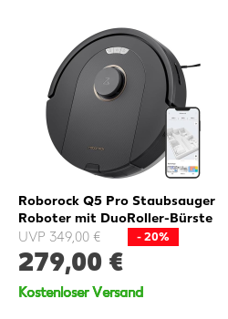 Roborock Q5 Pro Staubsauger Roboter mit DuoRoller-Bürste