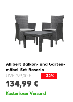 Allibert Balkon- und Gartenmöbel-set Rosario