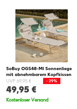 SoBuy OGS48-MI Sonnenliege