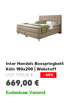 Inter Handels Boxspringbett Köln