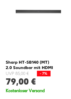 Sharp HT-SB140 (MT) 2.0 Soundbar