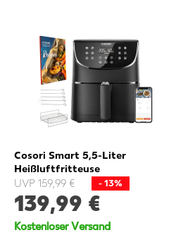 Cosori Smart 5,5-Liter Heißluftfritteuse