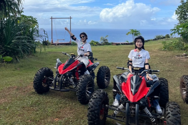 グアム オーシャンブリーズアドベンチャーツアー！ATV＋ココナッツショー＋工芸品作り体験 予約＜選べる午前or午後発 / 送迎付＞by AQUA BREEZE